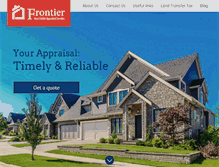 Tablet Screenshot of frontierappraiser.com